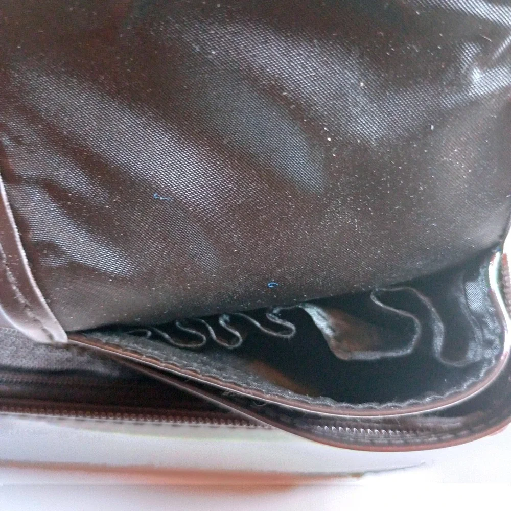 Vintage mark. by Avon Brown Trunk Cosmetic Case with Mirror & Pouch
